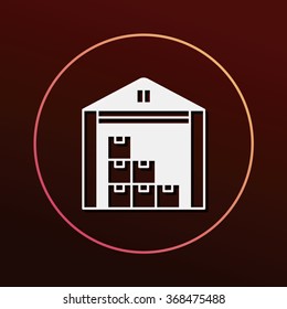 logistics freight warehouse icon