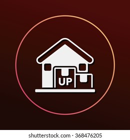 logistics freight warehouse icon