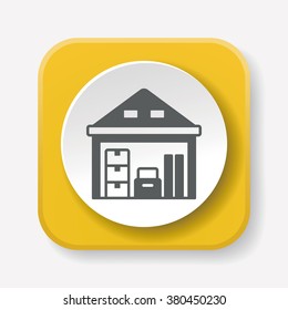 logistics freight warehouse icon