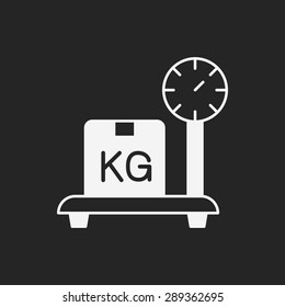 logistics freight weight icon