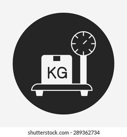 logistics freight weight icon