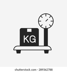 logistics freight weight icon
