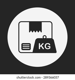 logistics freight weight icon