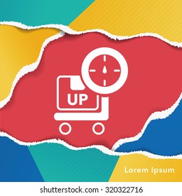 logistics freight weight icon