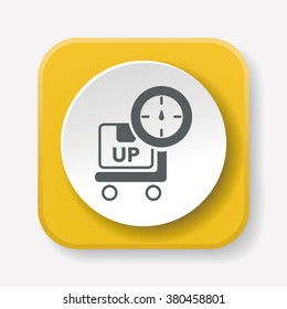 logistics freight weight icon