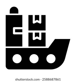 Logistics Glyph Icon Design For Personal And Commercial Use