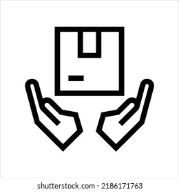 Controlador de logística con diseño de símbolo de vector de cuidado