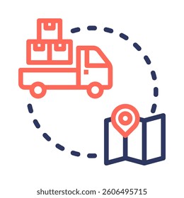 Logistics Icon Element for Design