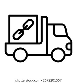 Elemento de icono de logística para el diseño