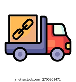 Elemento de icono de logística para el diseño