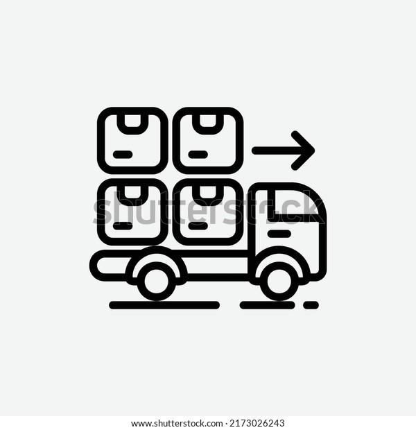  logistics icon, isolated supply\
chain icon in light grey background, perfect for website, blog,\
logo, graphic design, social media, UI, mobile\
app
