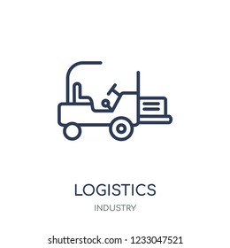 Logistics icon. Logistics linear symbol design from Industry collection. Simple outline element vector illustration on white background
