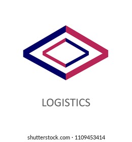 Logistics Icon Logo Illustration