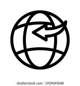 icono logístico o logotipo símbolo de señalización aislado ilustración vectorial - iconos vectoriales de estilo negro de alta calidad
