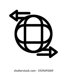 icono logístico o logotipo símbolo de señalización aislado ilustración vectorial - iconos vectoriales de estilo negro de alta calidad
