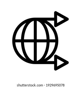 icono logístico o logotipo símbolo de señalización aislado ilustración vectorial - iconos vectoriales de estilo negro de alta calidad
