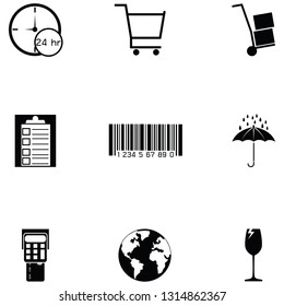 logistics icon set