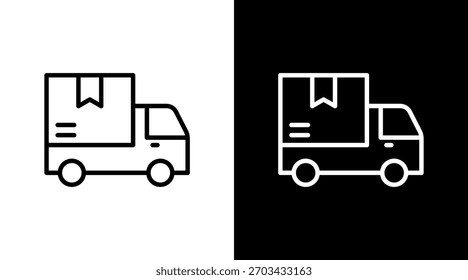 Logística con diseño de conjunto de iconos