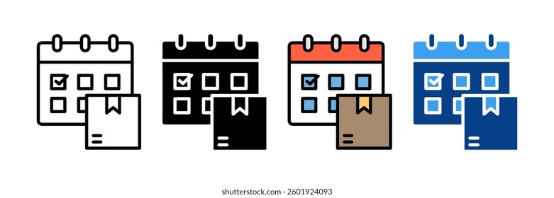 Logistics Icon Set Multiple Style Collection