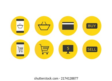 Logistics icon set. Vector illustration