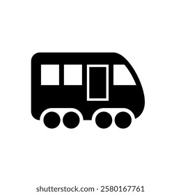 Logistics icon. Train transportation. Reliable ground transportation for groups and individuals. Train travel. Railway transportation. Fast and efficient cargo and passenger delivery.