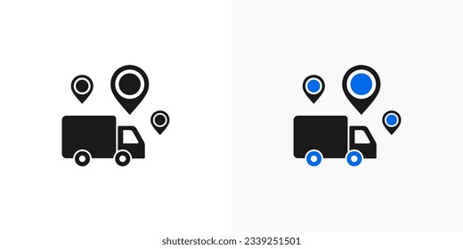 logistics icon vector or logistics symbol vector isolated in flat style. Best logistics icon vector for business design element. Simple logistics icon for apps or websites.