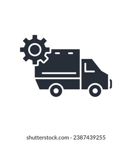 logistics icon. vector.Editable stroke.linear style sign for use web design,logo.Symbol illustration.