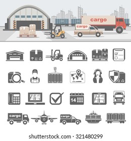Logistics icons