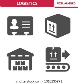 Logistics Icons. Professional, pixel perfect icons, EPS 10 format.