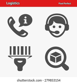 Logistics Icons. Professional, pixel perfect icons optimized for both large and small resolutions. EPS 8 format. Designed at 32 x 32 pixels.