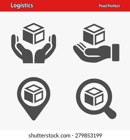 Logistics Icons. Professional, pixel perfect icons optimized for both large and small resolutions. EPS 8 format. Designed at 32 x 32 pixels.