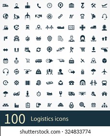 logistics Icons Vector set