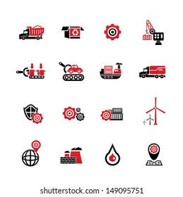 Logistics icons,on white background,vector