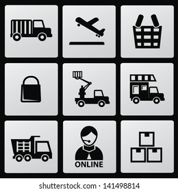 Logistics icons,vector