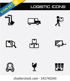 Logistics icons,vector
