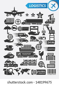 Logistics icons,vector