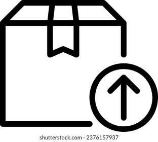 vector de ilustración de línea logística