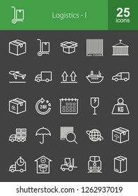 Logistics Line Icons
