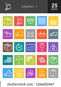 Logistics Line Icons