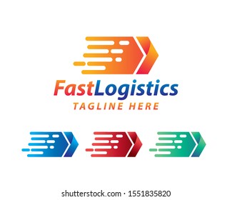 logistics Logo Company Vector Logo, Arrow Icon, Delivery Icon, Arrow Logo Design