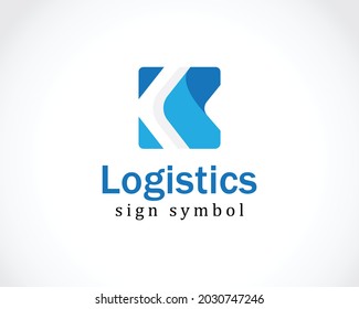 logistics logo creative business sign symbol arrow k logo sign symbol abstract