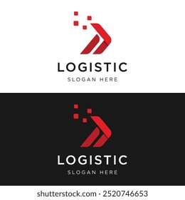 Logistics logo design for delivery with a creative concept. Logo can be for business, express delivery.