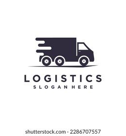 Logistics logo design vector with modern concept