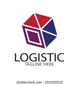 logistics logo icon illustration vector design  distribution symbol  delivery of goods  economy  finance