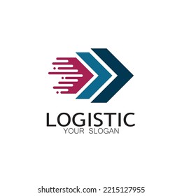 logistics logo icon illustration vector design  distribution symbol  delivery of goods  economy  finance