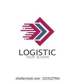 logistics logo icon illustration vector design  distribution symbol  delivery of goods  economy  finance