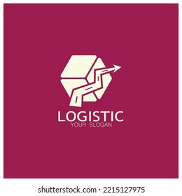 logistics logo icon illustration vector design  distribution symbol  delivery of goods  economy  finance