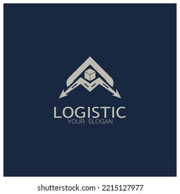 logistics logo icon illustration vector design  distribution symbol  delivery of goods  economy  finance