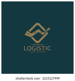 logistics logo icon illustration vector design  distribution symbol  delivery of goods  economy  finance
