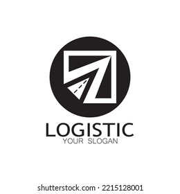 logotipo de logística icono ilustración de diseño vectorial símbolo de distribución entrega de bienes economía financiación